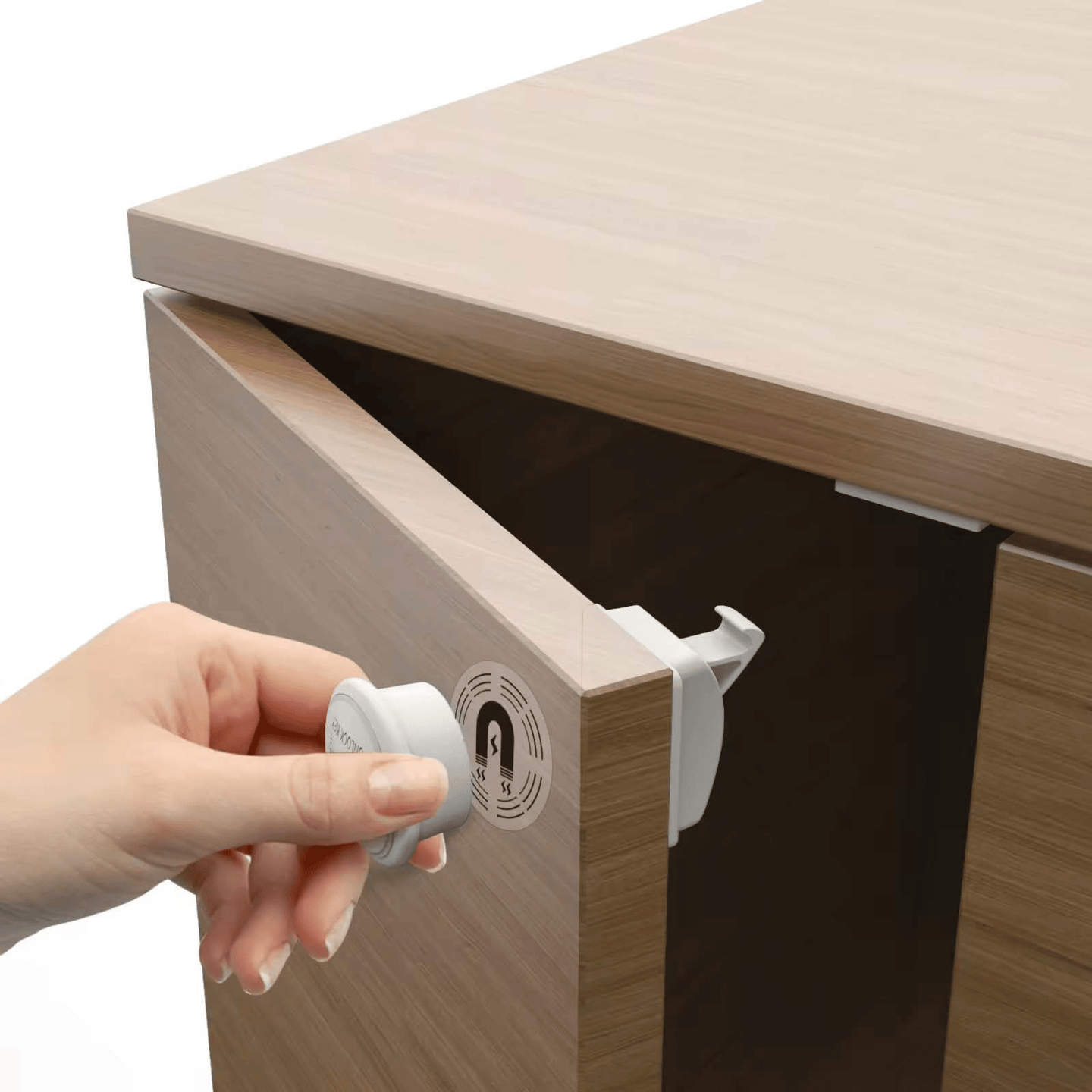 Pack of 8 + 2 magnetic keys white